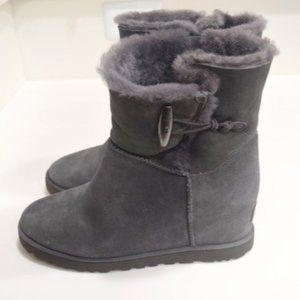 UGG Grey Wedge Boots